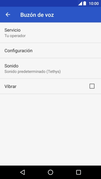 Pulsa Configuración.