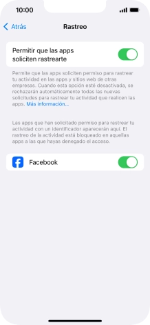 Pulsa el indicador junto a 