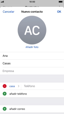 Pulsa Teléfono e introduce el número de teléfono deseado.
