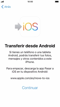 Para transferir contenido a tu teléfono, tienes que haber instalado la app 