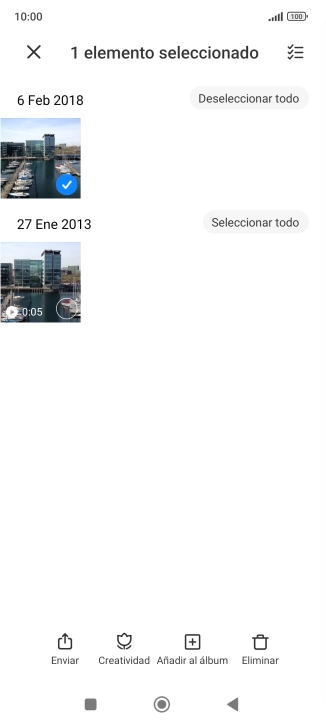 Pulsa el icono de seleccionar todo.