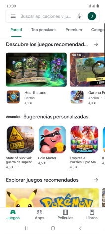 Desliza el dedo hacia la derecha desde la parte izquierda de la pantalla.
