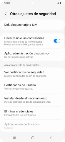 Pulsa Def. bloqueo tarjeta SIM.