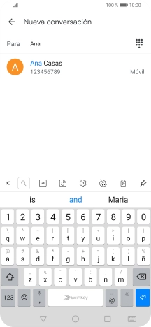 Pulsa el contacto deseado.