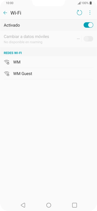 Pulsa la red wifi deseada.