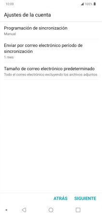 Pulsa Programación de sincronización.