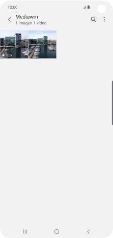 Mantén pulsados la fotografía o el videoclip deseados durante unos instantes.