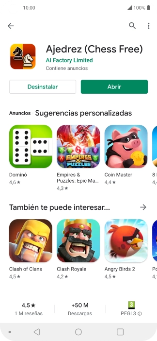 Pulsa la tecla de inicio para terminar y regresar a la pantalla de inicio.