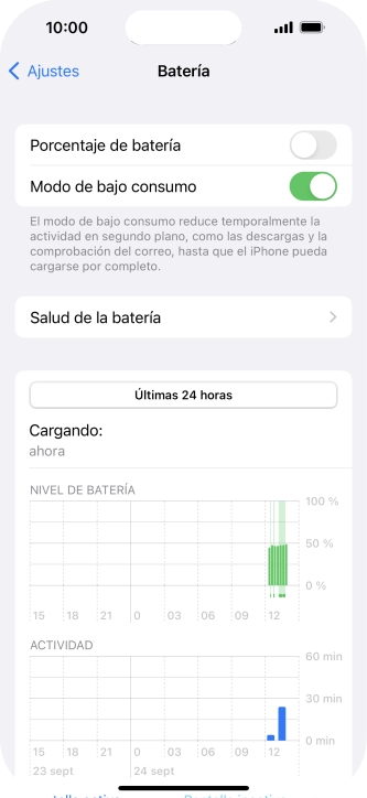 Desliza el dedo hacia arriba desde la parte inferior de la pantalla para terminar y volver a la pantalla de inicio.