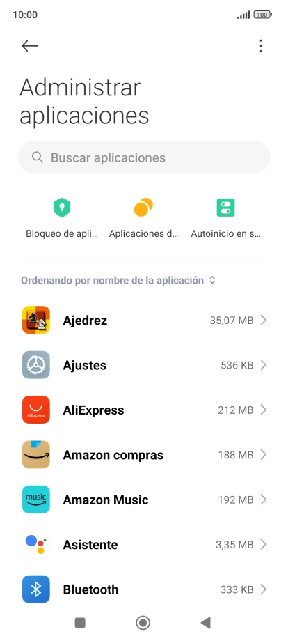 Pulsa la app deseada.