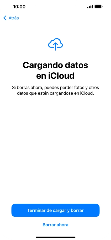 Pulsa el ajuste deseado.