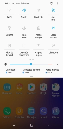 Pulsa Datos móviles para activar o desactivar la función.