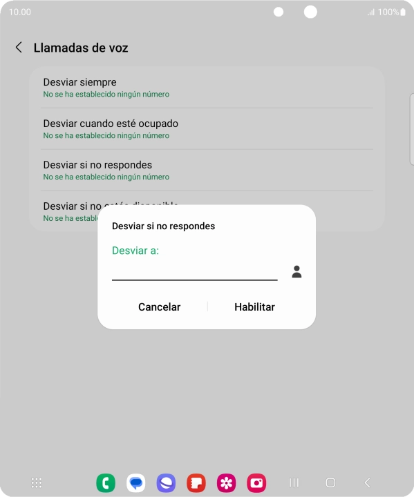 Introduce +34600132000 y pulsa Habilitar.