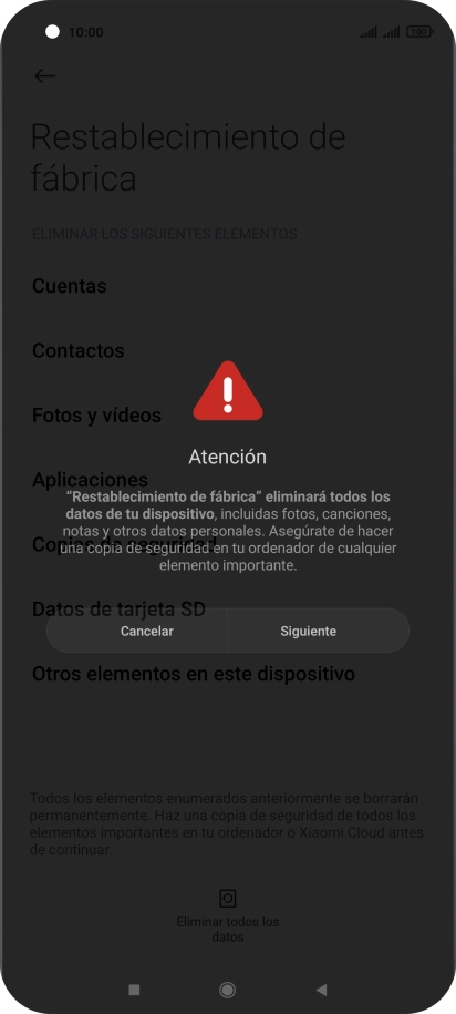 Pulsa Siguiente.