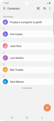 Desliza el dedo hacia la derecha desde la parte izquierda de la pantalla.