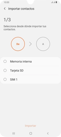 Pulsa la tarjeta SIM deseada.