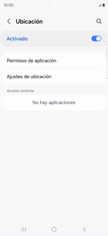 Pulsa Permisos de aplicación.