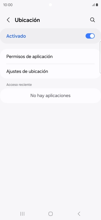 Pulsa Permisos de aplicación.