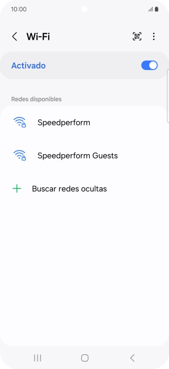 Pulsa la red wifi deseada.