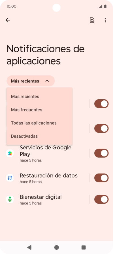 Pulsa Todas las aplicaciones.