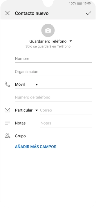 Pulsa la lista desplegable de la guía.
