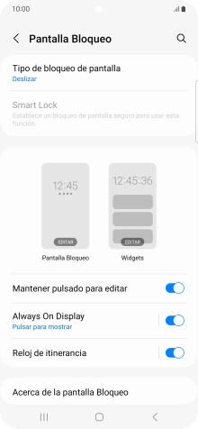 Pulsa Tipo de bloqueo de pantalla.