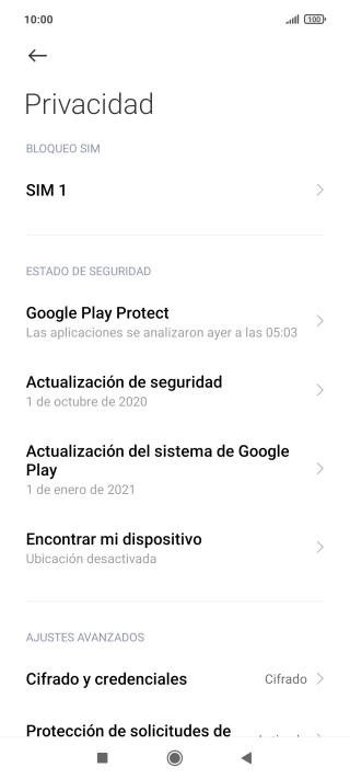 Pulsa el nombre de la tarjeta SIM.