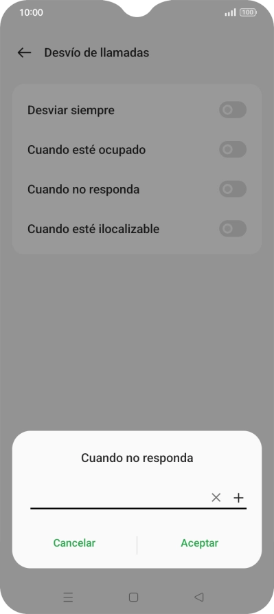 Introduce +34600132000 y pulsa Aceptar.