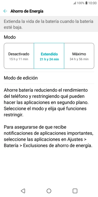 Pulsa la tecla de inicio para terminar y regresar a la pantalla de inicio.