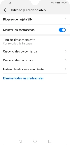 Pulsa Bloqueo de tarjeta SIM.