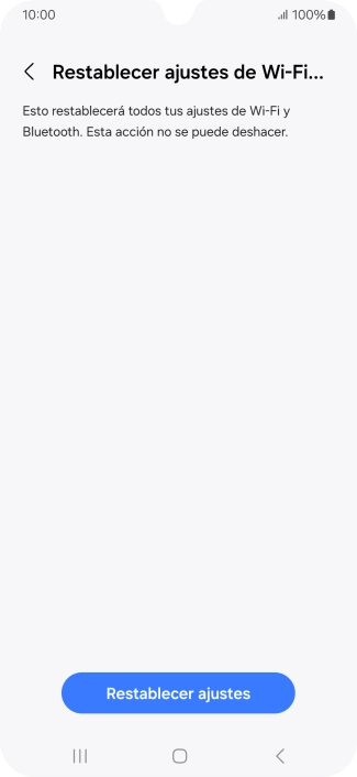 Pulsa Restablecer ajustes.