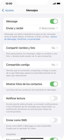 Pulsa el indicador junto a 