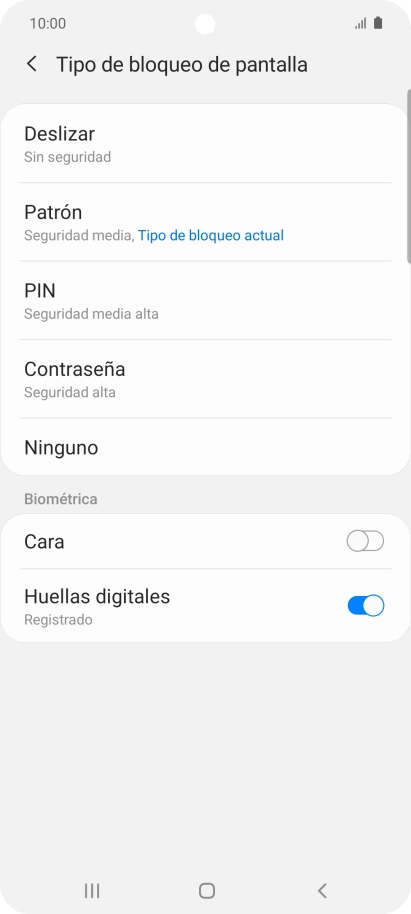 Pulsa Ninguno.