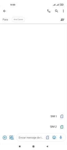 Pulsa la tarjeta SIM deseada.
