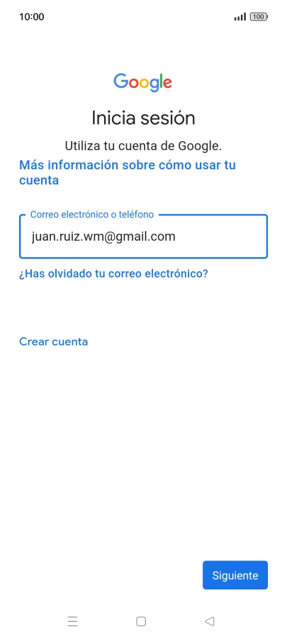 Pulsa Siguiente.