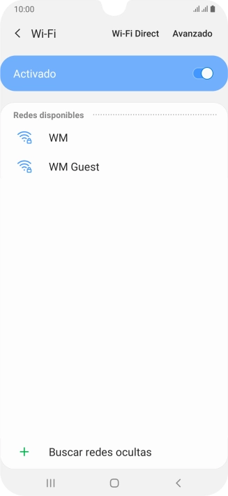 Pulsa la red wifi deseada.