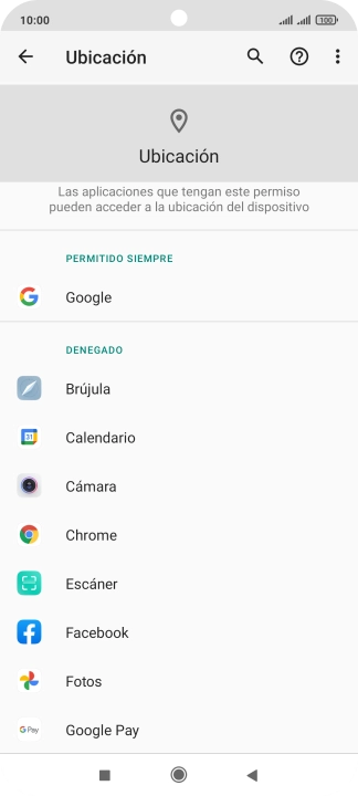 Pulsa la app deseada.