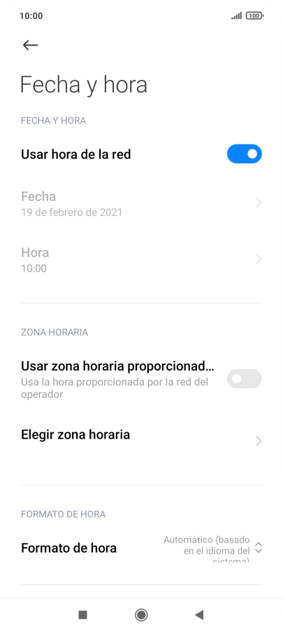 Pulsa el indicador junto a 