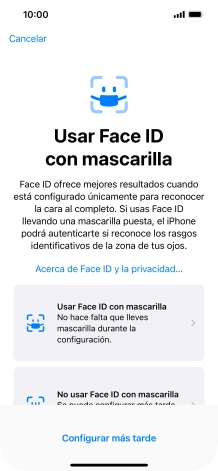 Pulsa Configurar más tarde.