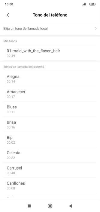 Pulsa la tecla de inicio para terminar y regresar a la pantalla de inicio.
