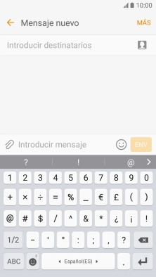 Pulsa los números o los caracteres especiales deseados.