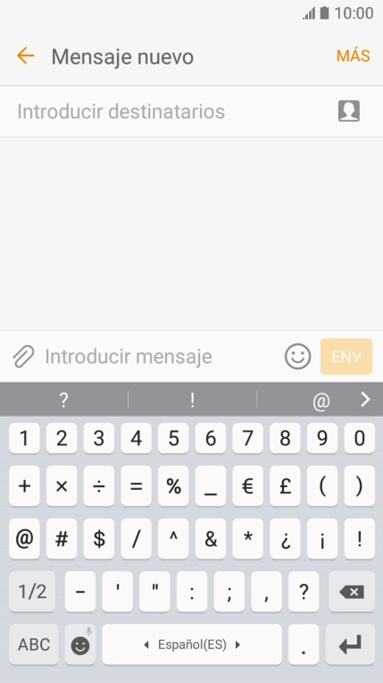 Pulsa los números o los caracteres especiales deseados.