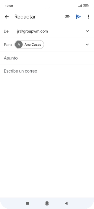 Pulsa Asunto e introduce el asunto deseado.