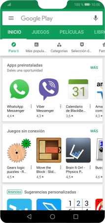 Pulsa en el campo de búsqueda.
