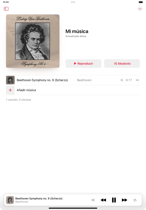 Pulsa el título de la canción.
