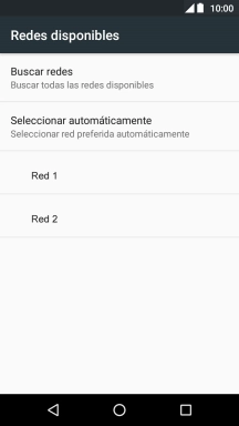 Pulsa la red deseada.