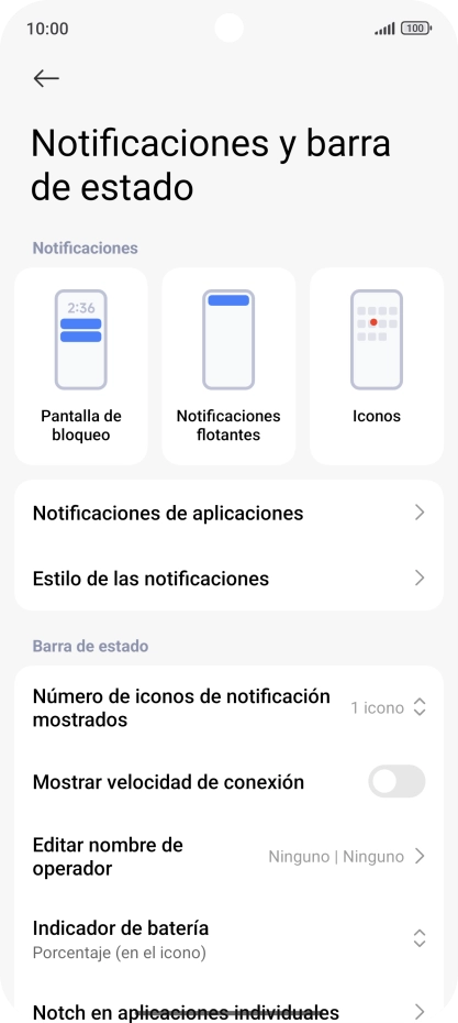 Pulsa Notificaciones de aplicaciones.