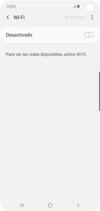 Pulsa el indicador para activar la función.