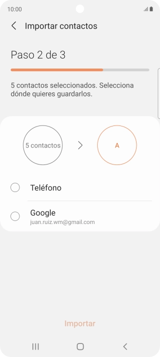 Pulsa Teléfono.