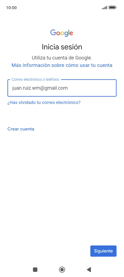Pulsa Siguiente.